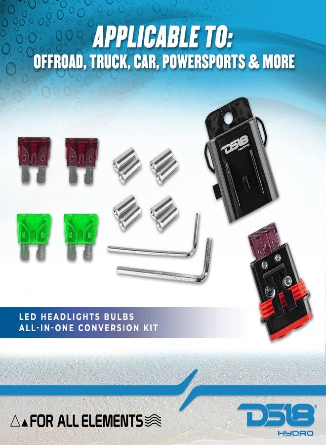 دي أس18 حامل فيوز بحري DS18 New Hydro MFH8 - 8 AWG، مقاوم للماء، غلاف سيليكون أحمر، ملحقات نحاسية مرفقة - Image 3